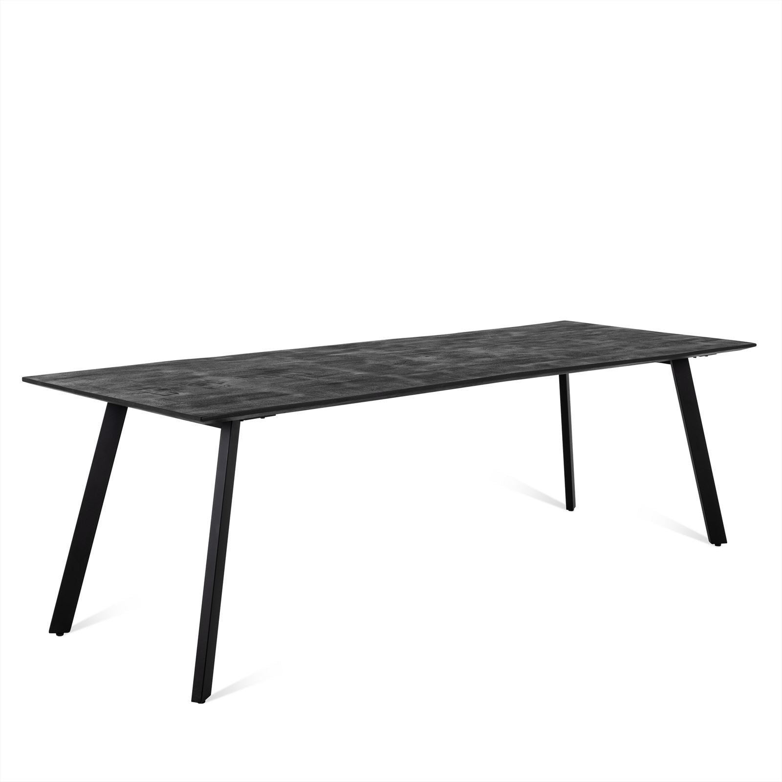 Eettafel Berlin Zwart 160 - Afbeelding 2
