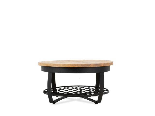 Salontafel Rond Metaal & Metalen Rek 65