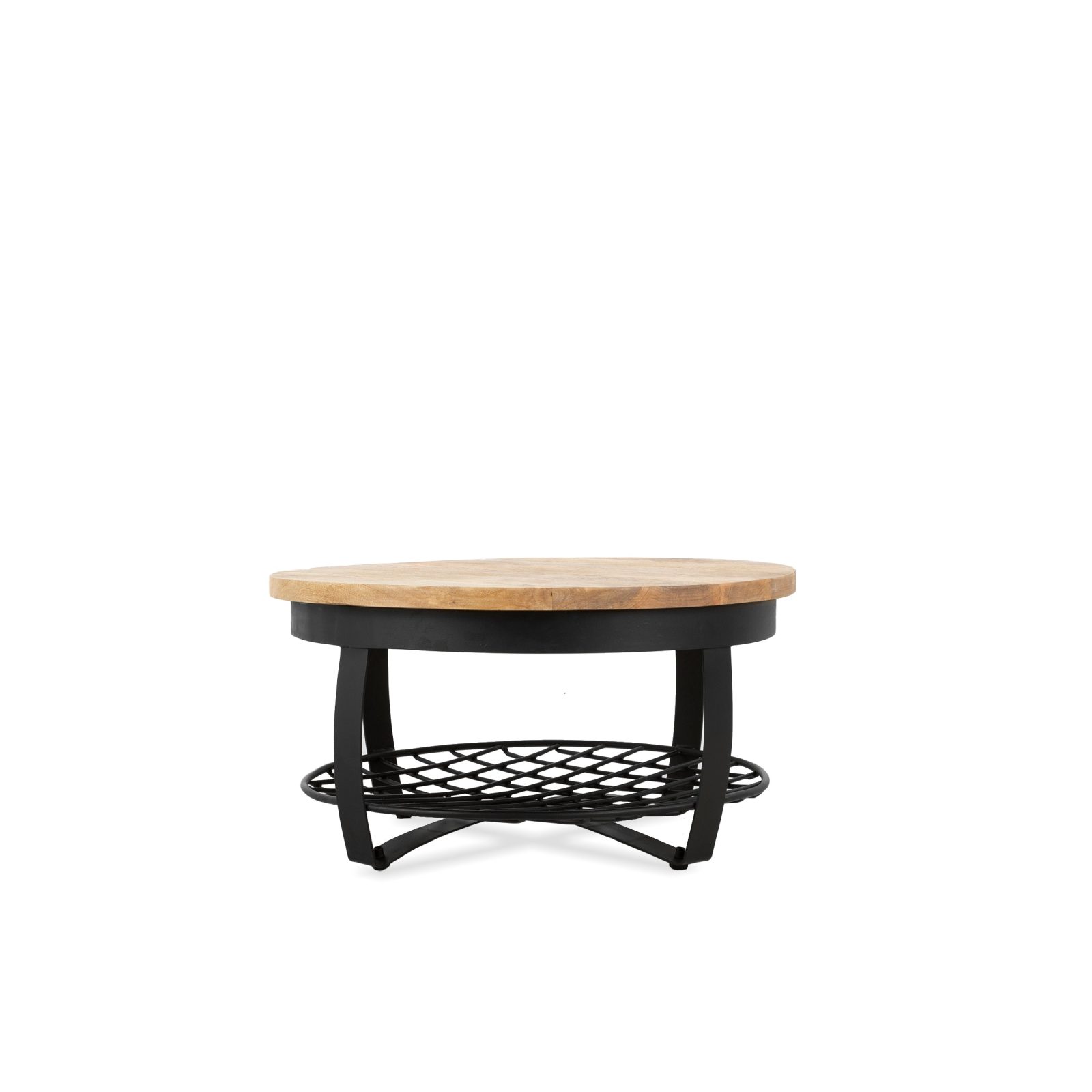 Salontafel Rond Metaal & Metalen Rek 65