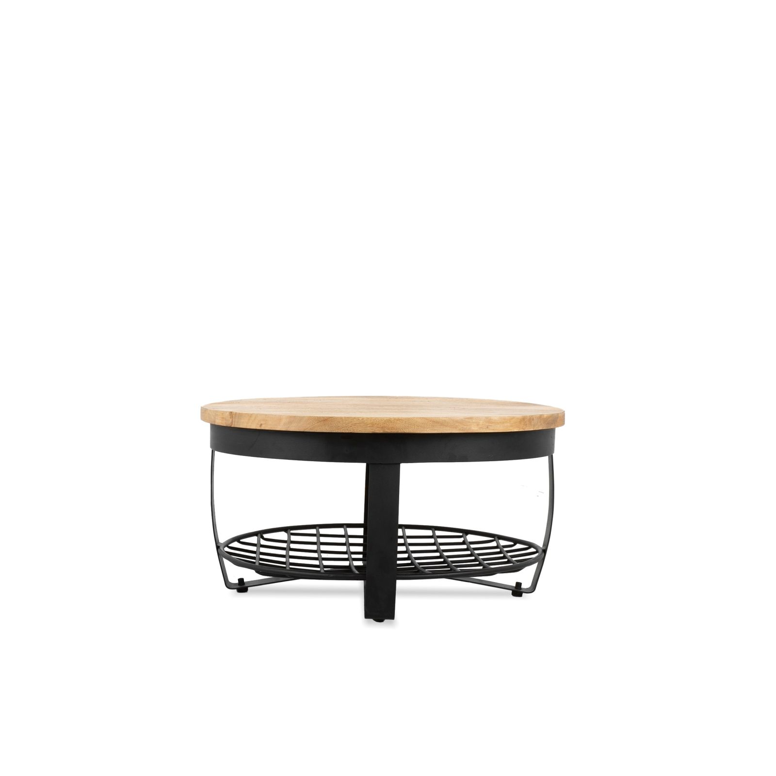 Salontafel Rond Metaal & Metalen Rek 65 - Afbeelding 2