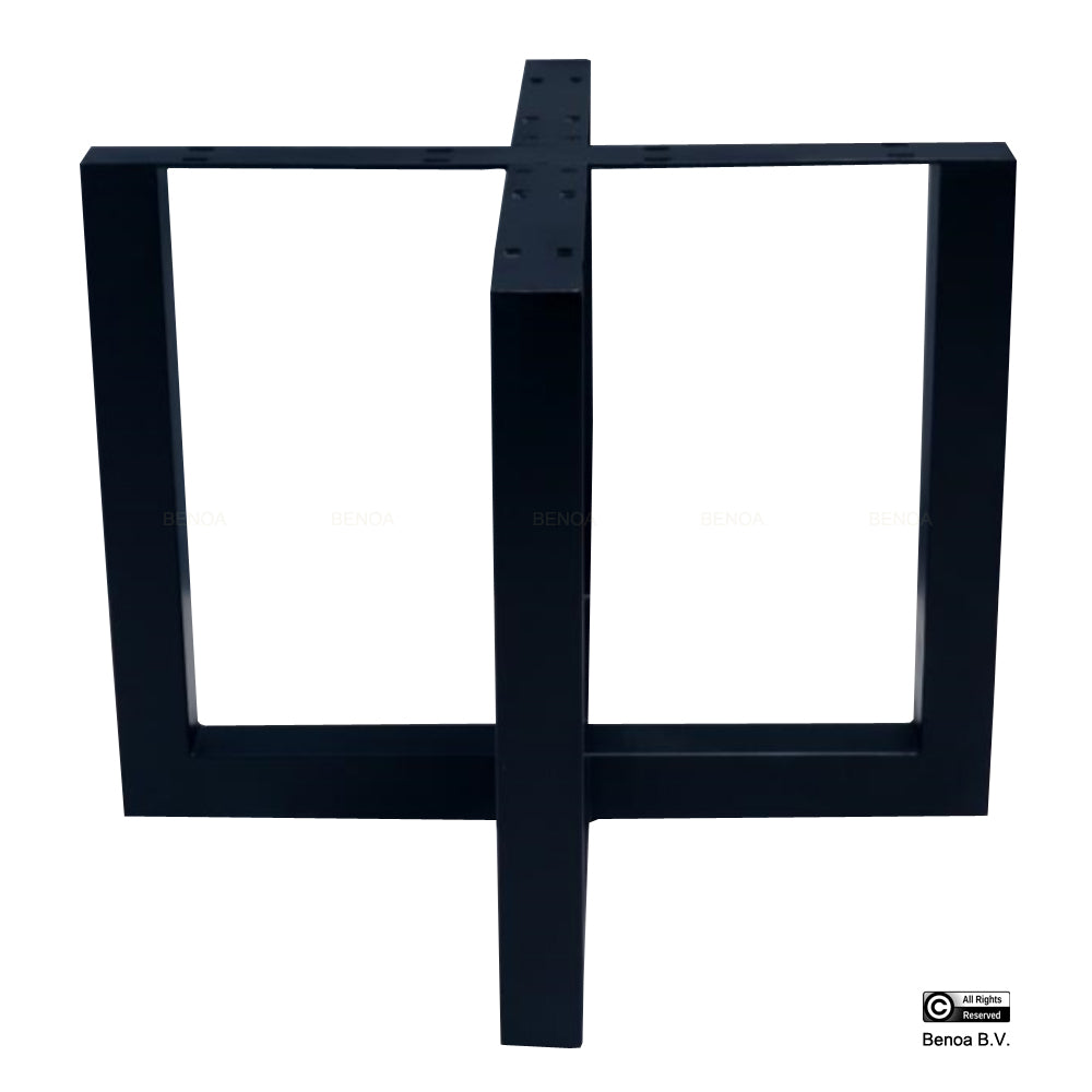 Onderstel Eettafel Zwart (2 delen)