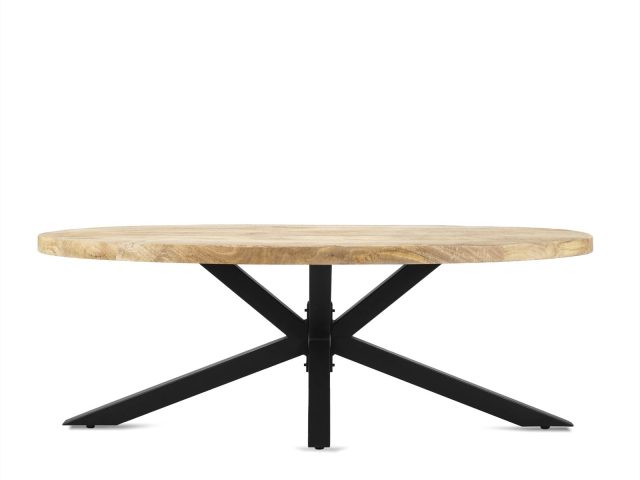 Salontafel Ellips met Spiderleg 130