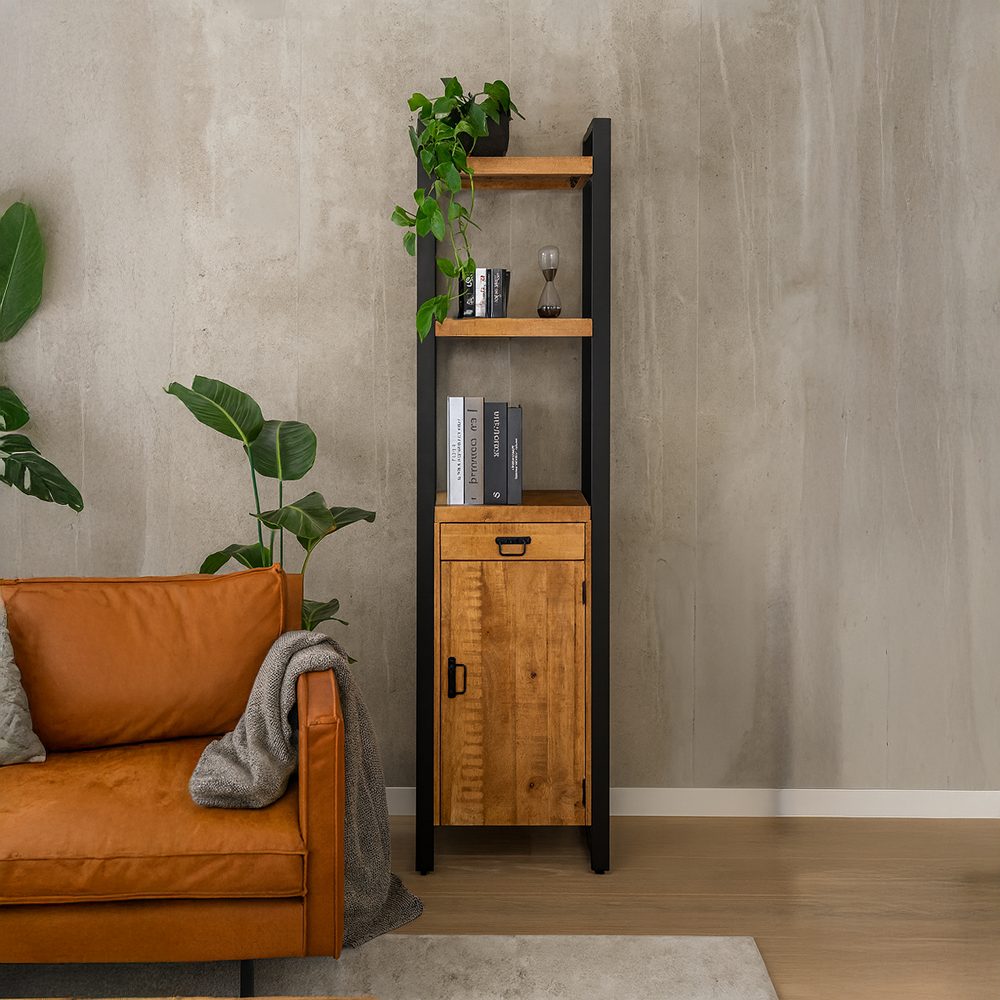 Boekenkast Britt met Lade en Deur - Afbeelding 2