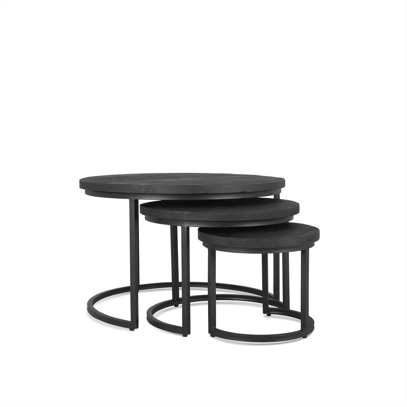 Salontafel Rylee Zwart Set van 3