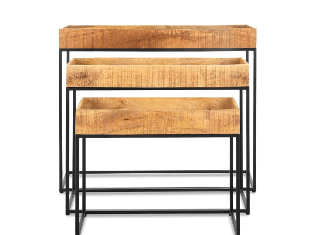 Sidetable met Rand Set van 3
