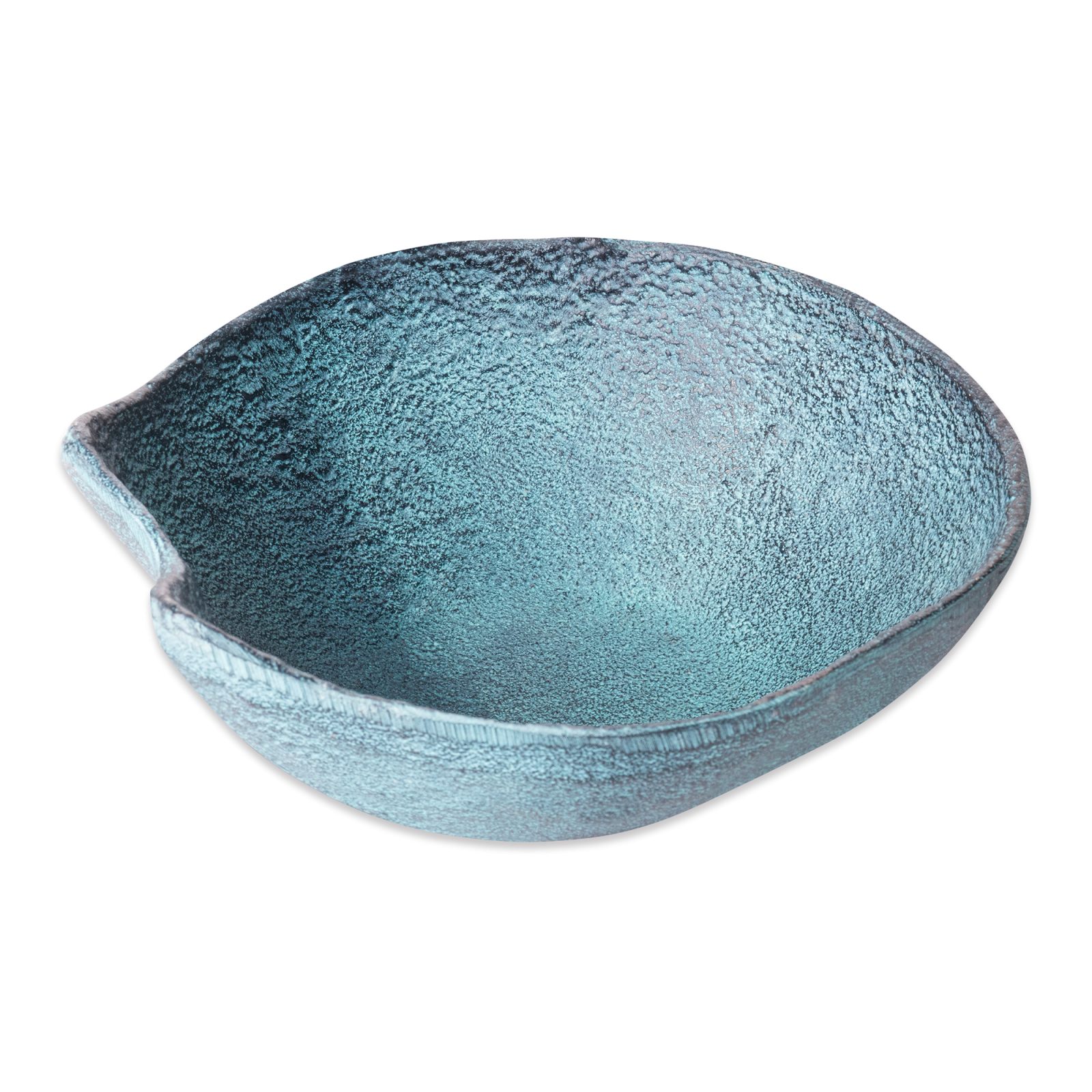 Schaal Decoratief Blauw Patina Groot - Afbeelding 2