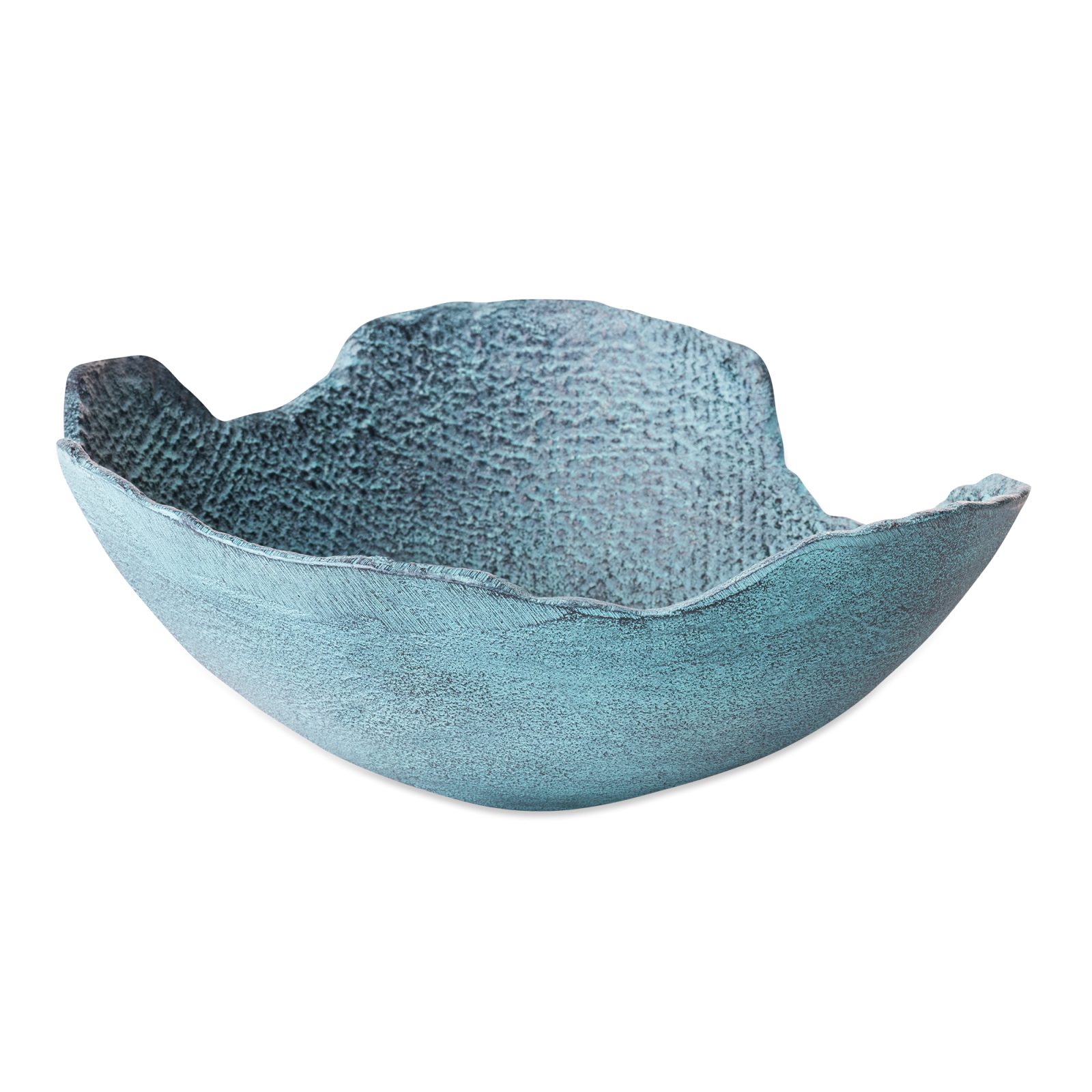Schaal Decoratief Blauw Patina Middel