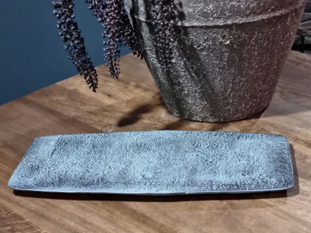 Bord Rechthoek Decoratief Blauw Patina Klein