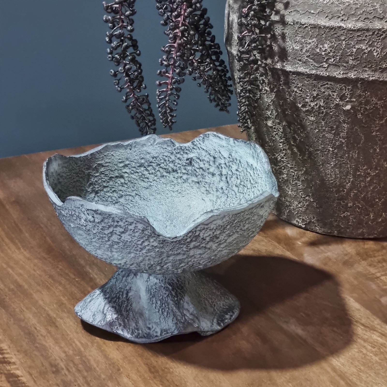 Schaal Decoratief Blauw Patina - Afbeelding 3