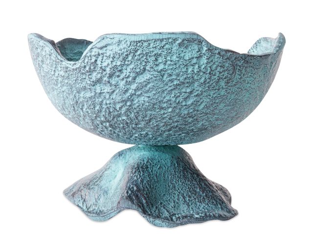 Schaal Decoratief Blauw Patina