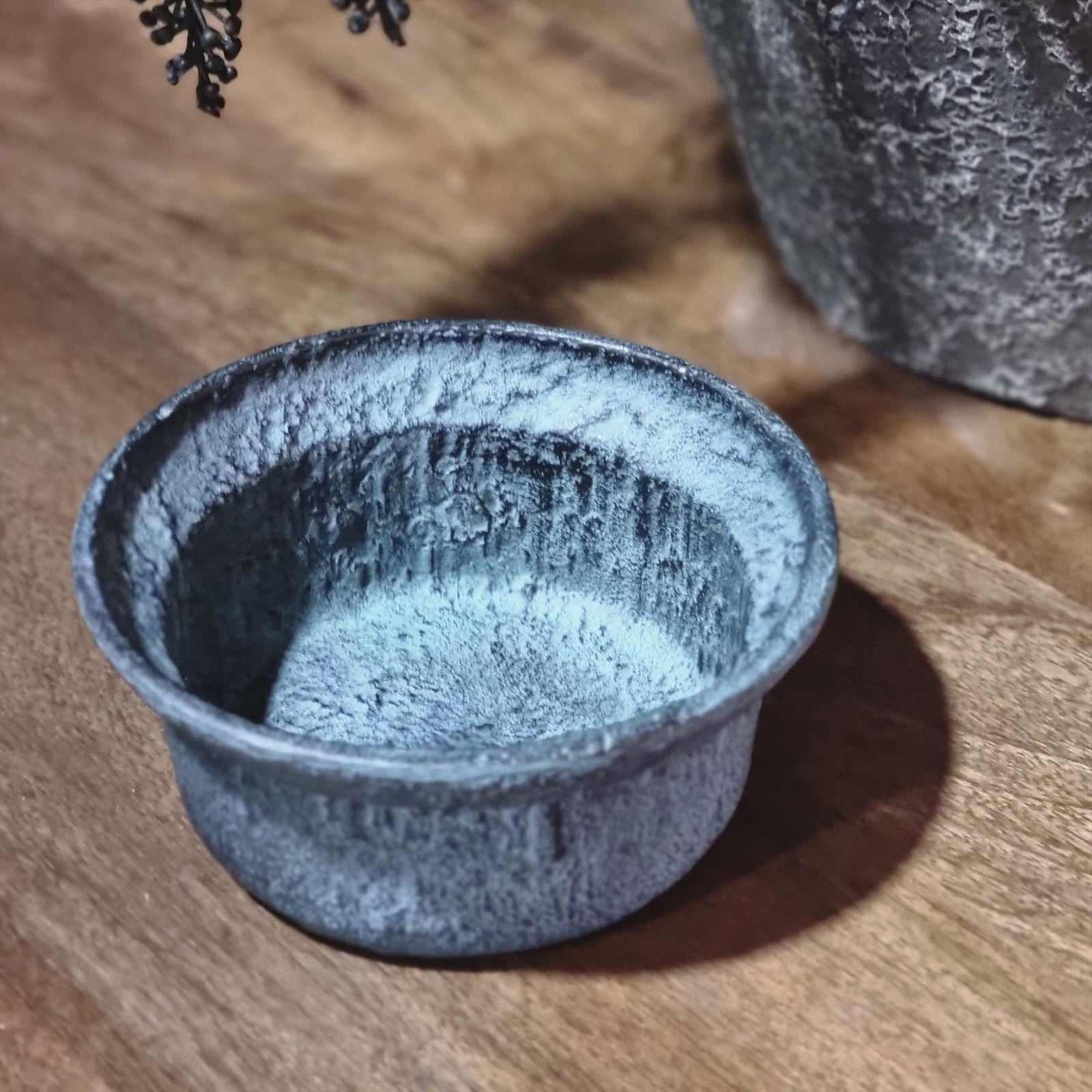 Schaal Decoratief Blauw Patina - Afbeelding 3