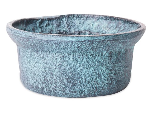 Schaal Decoratief Blauw Patina