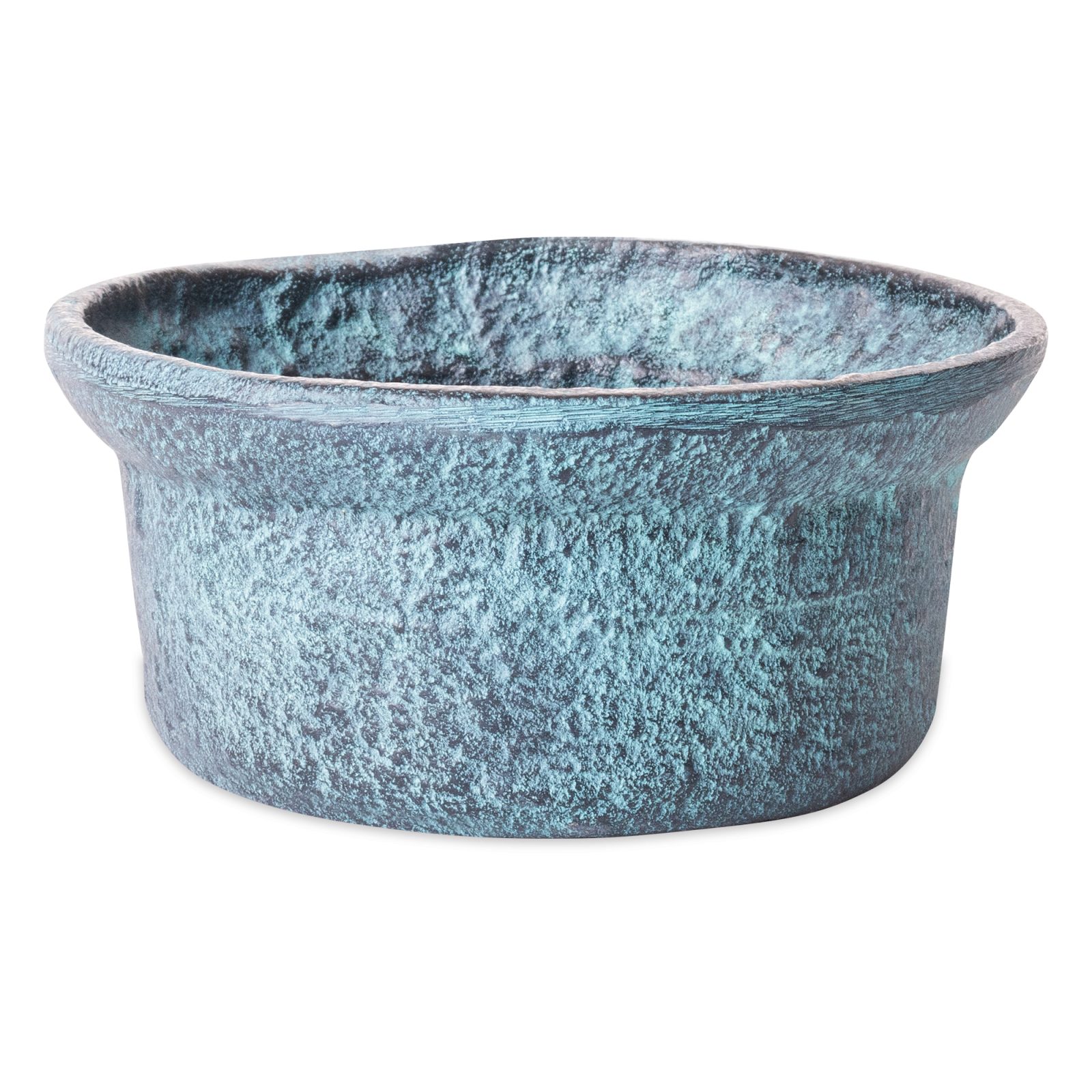 Schaal Decoratief Blauw Patina