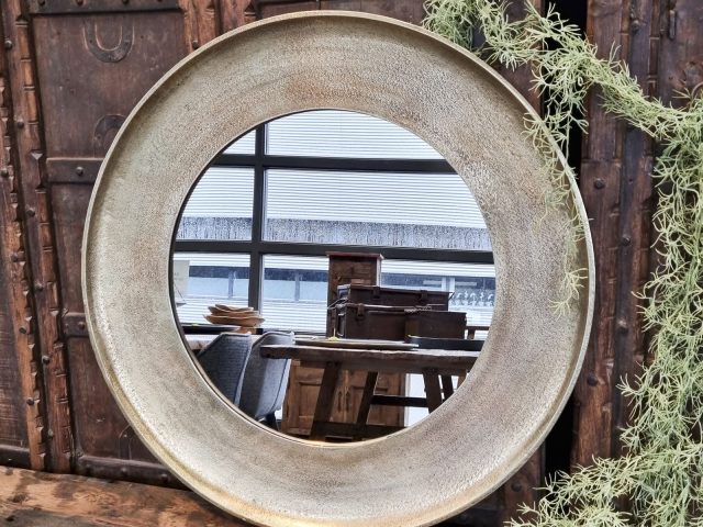 Spiegel Rond Goud Medium