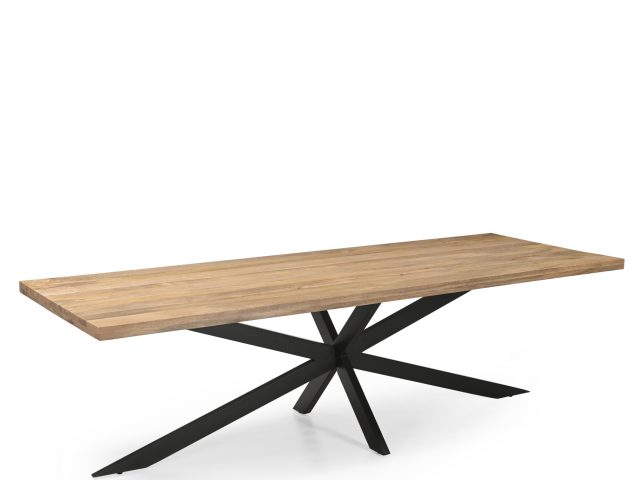 Eetkamertafel Rechthoek 25+25 270