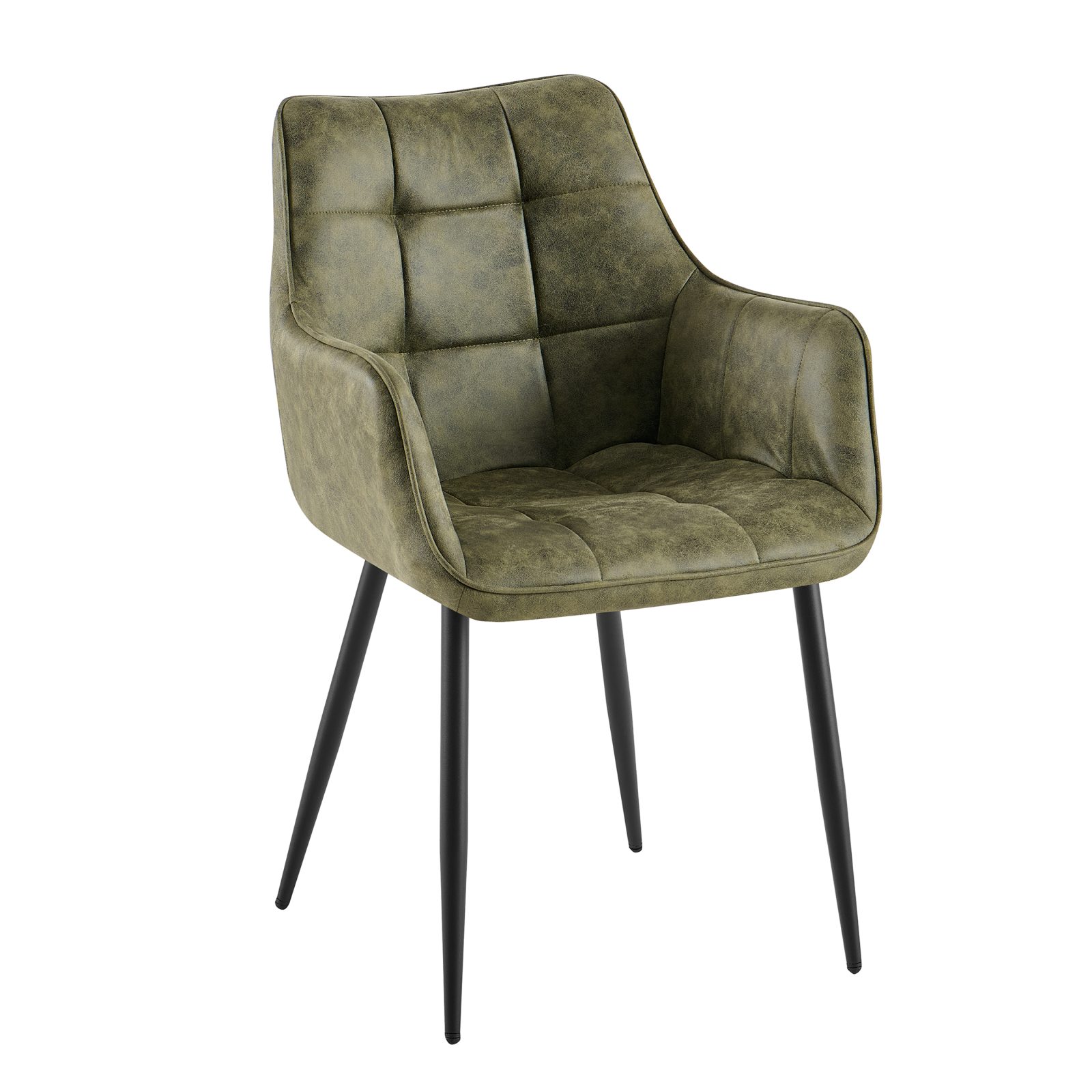 Eetkamerstoel Lucille Arm CEP 04 Army Groen - Afbeelding 2