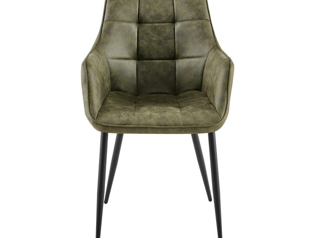 Eetkamerstoel Lucille Arm CEP 04 Army Groen