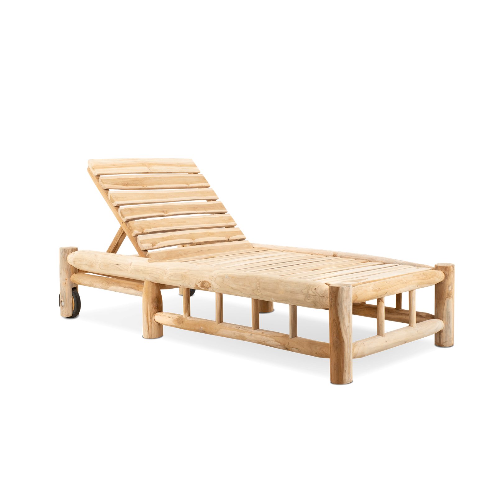 Ligstoel met Wielen Barney Teak