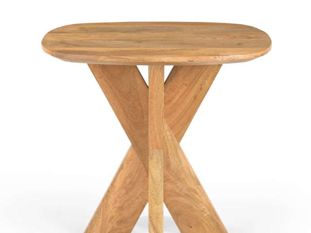 Bijzettafel Deens Ovaal Runa met Houten Onderstel 60