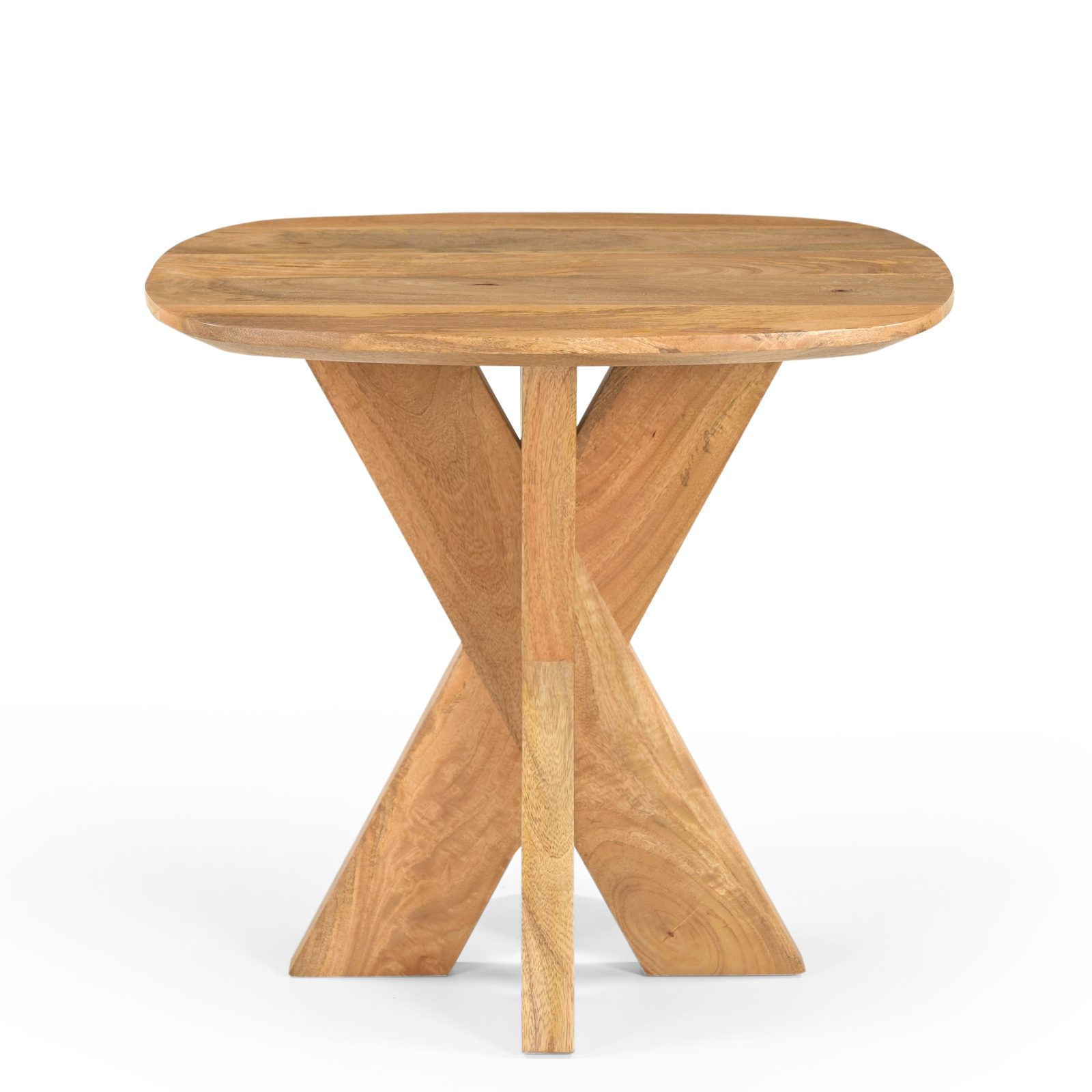 Bijzettafel Deens Ovaal Runa met Houten Onderstel 60