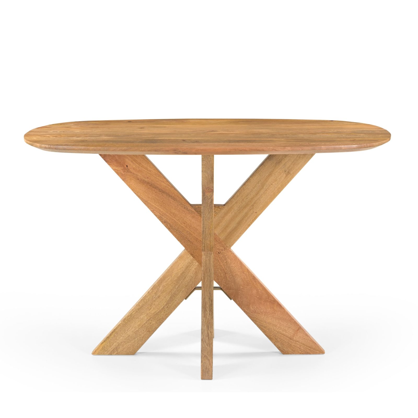 Eettafel Deens Ovaal Runa met Houten Onderstel 120