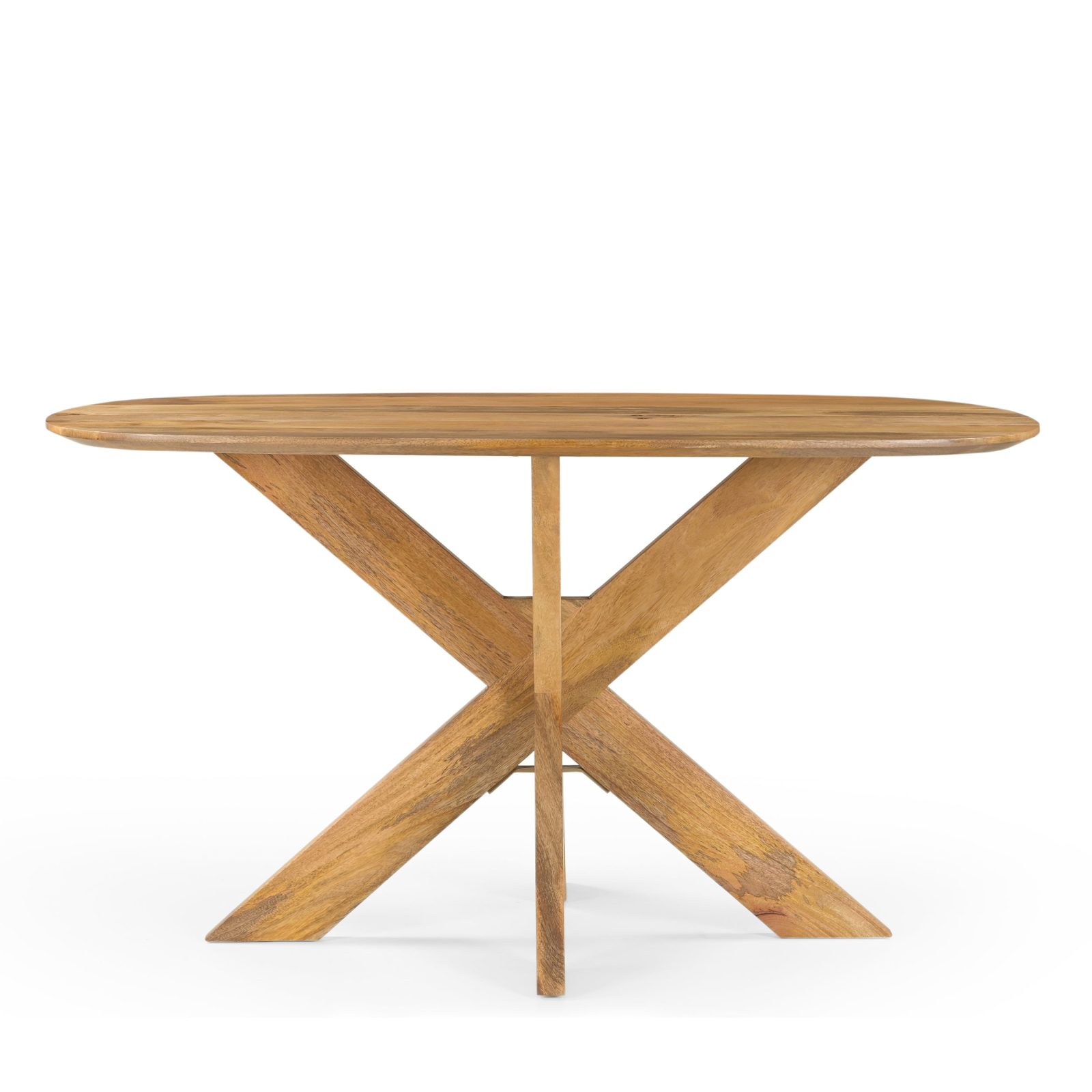 Eettafel Deens Ovaal Runa met Houten Onderstel 140