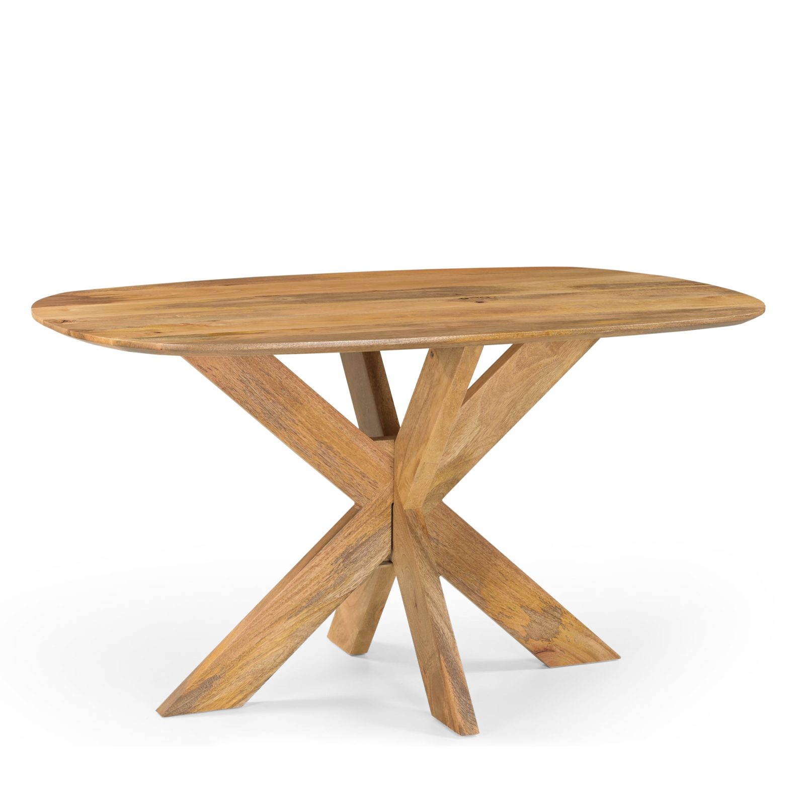 Eettafel Deens Ovaal Runa met Houten Onderstel 140 - Afbeelding 2