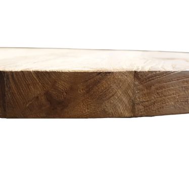 Eetkamer tafelblad Rond Massief Teak 120 - Afbeelding 2